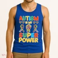 Autism Is My Super Power Tank Top thumb 3
