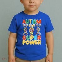 Autism Is My Super Power Toddler T-Shirt thumb 2