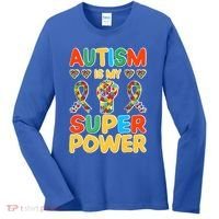Autism Is My Super Power Women's Long Sleeve Shirt thumb 0