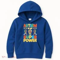 Autism Is My Super Power Kids Hoodie thumb 0