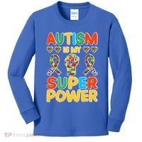Autism Is My Super Power Kids Long Sleeve Shirt thumb 0