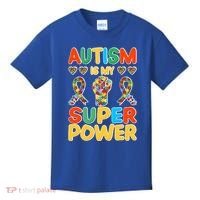 Autism Is My Super Power Kids T-Shirt thumb 0