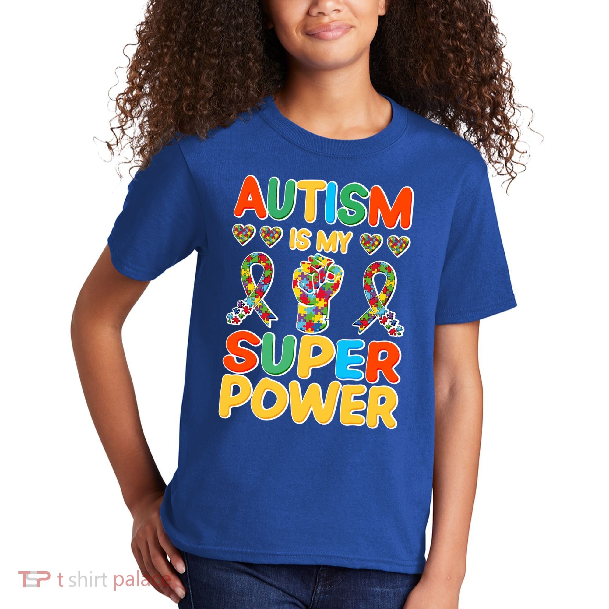 Autism Is My Super Power Kids T-Shirt