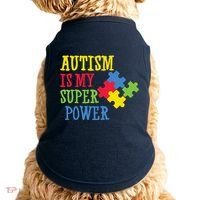 Autism Is My Super Power Doggie Tank thumb 0