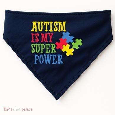 Autism Is My Super Power USA-Made Doggie Bandana