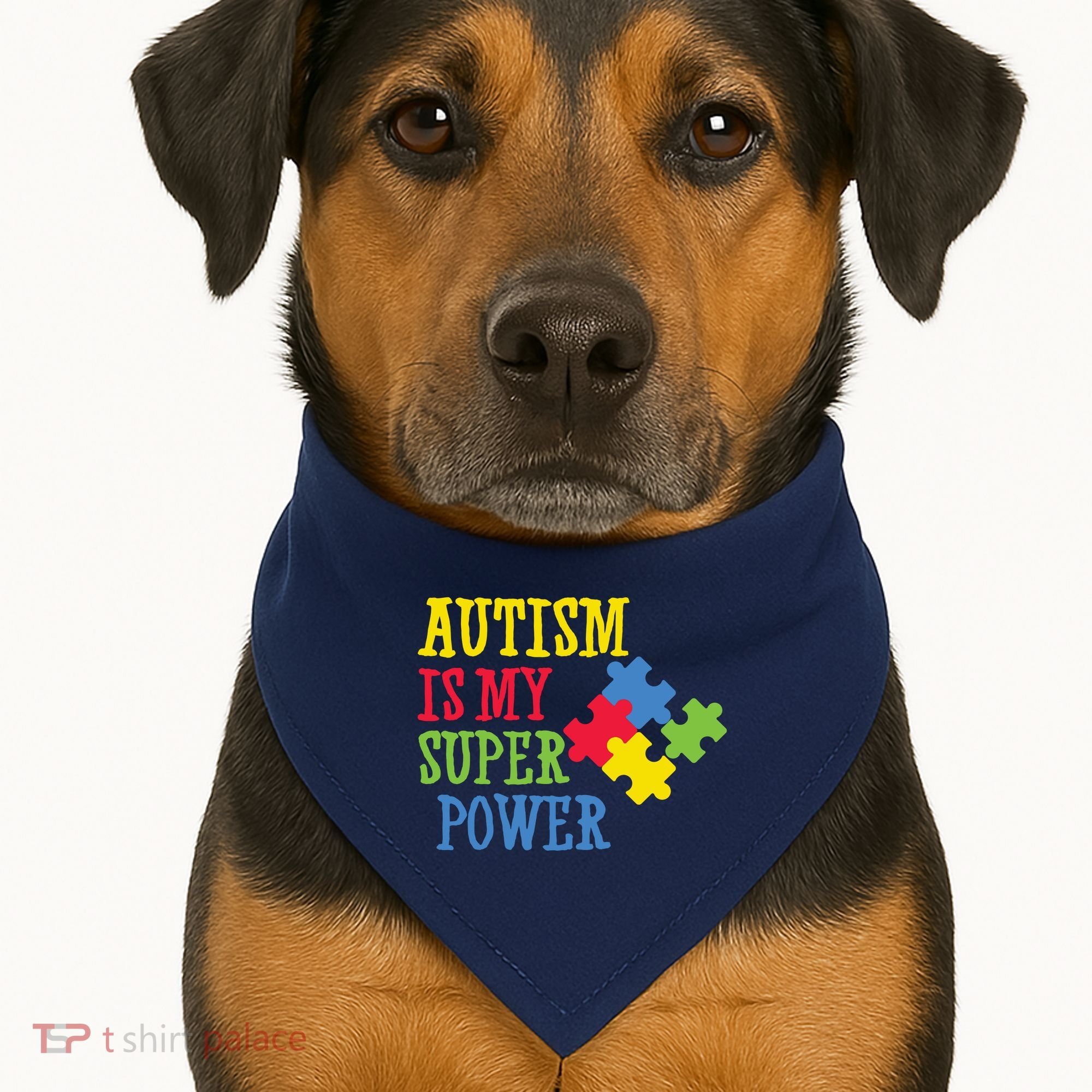 Autism Is My Super Power USA-Made Doggie Bandana