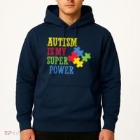 Autism Is My Super Power Hoodie thumb 2