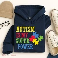 Autism Is My Super Power Hoodie thumb 4