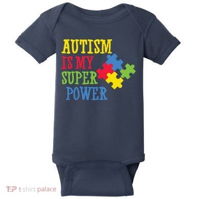 Autism Is My Super Power Baby Bodysuit