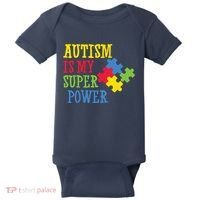 Autism Is My Super Power Baby Bodysuit thumb 0