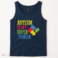 Autism Is My Super Power Tank Top thumb 2
