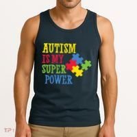 Autism Is My Super Power Tank Top thumb 3