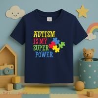 Autism Is My Super Power Toddler T-Shirt thumb 3