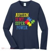 Autism Is My Super Power Women's Long Sleeve Shirt thumb 0
