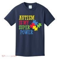 Autism Is My Super Power Kids T-Shirt thumb 0