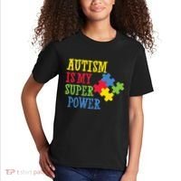 Autism Is My Super Power Kids T-Shirt thumb 2