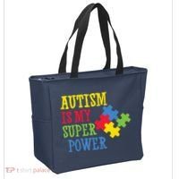 Autism Is My Super Power Tote Bag thumb 2