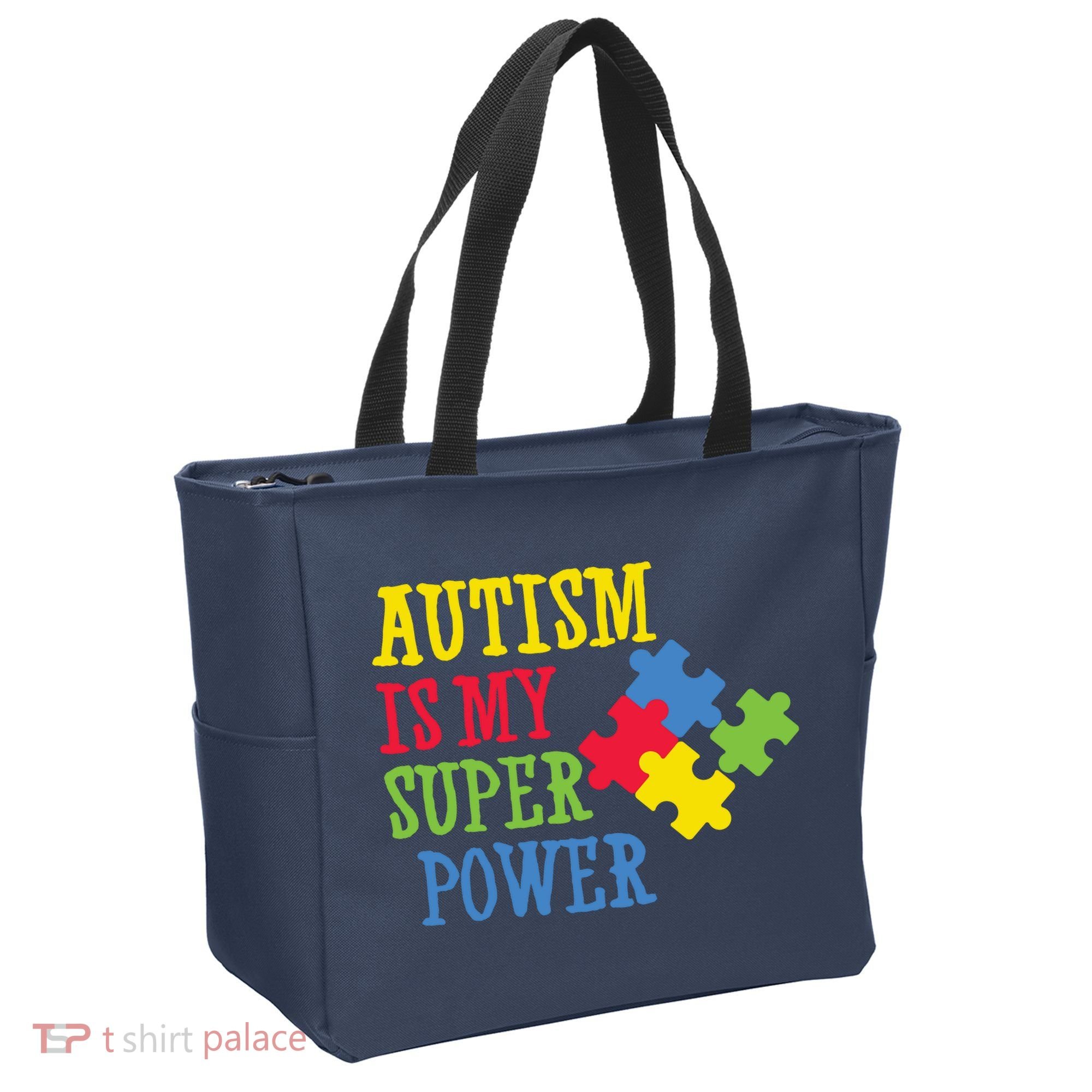Autism Is My Super Power Tote Bag