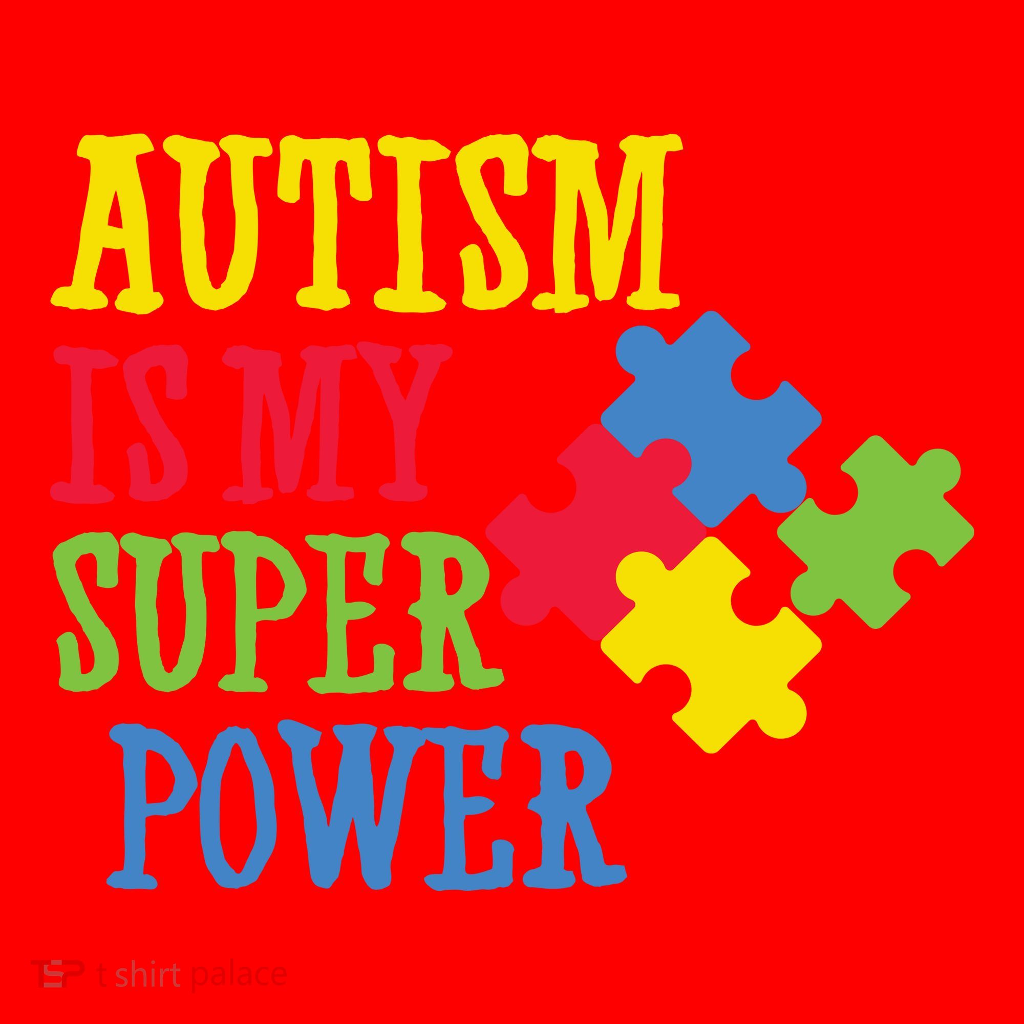 Autism Is My Super Power Santa Hat