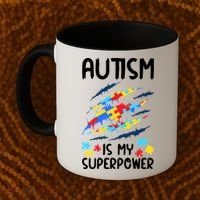 'Autism Is My Superpower Coffee Mug thumb 2