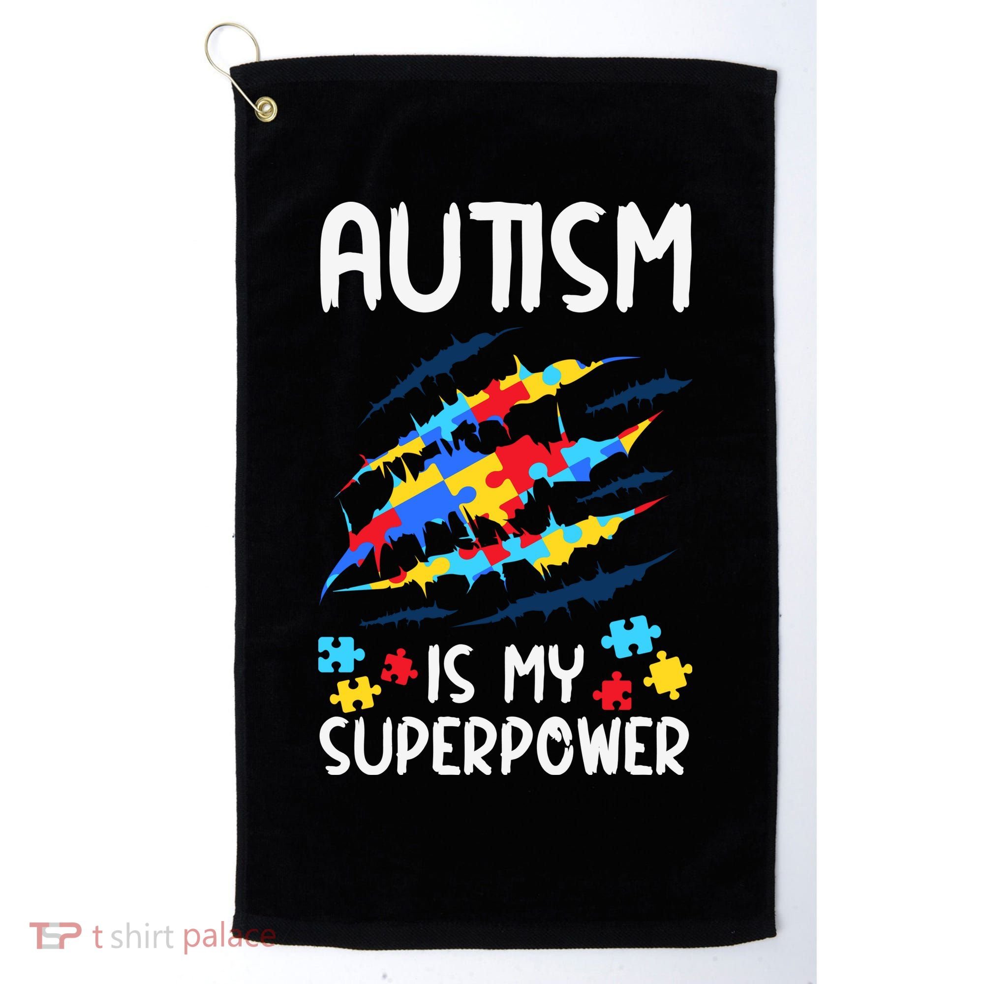 'Autism Is My Superpower Golf Towel