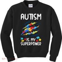 'Autism Is My Superpower Kids Sweatshirt thumb 0