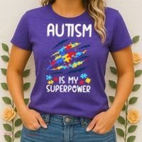 'Autism Is My Superpower Women's T-Shirt thumb 2