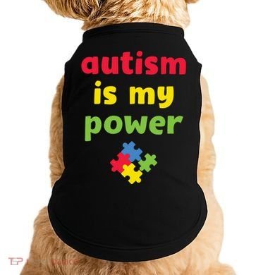 Autism Is My Power Autism Awareness Doggie Tank