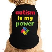 Autism Is My Power Autism Awareness Doggie Tank thumb 0