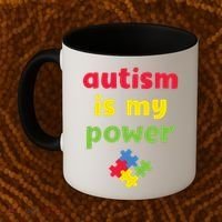 Autism Is My Power Autism Awareness Coffee Mug thumb 2