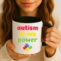 Autism Is My Power Autism Awareness Coffee Mug thumb 3