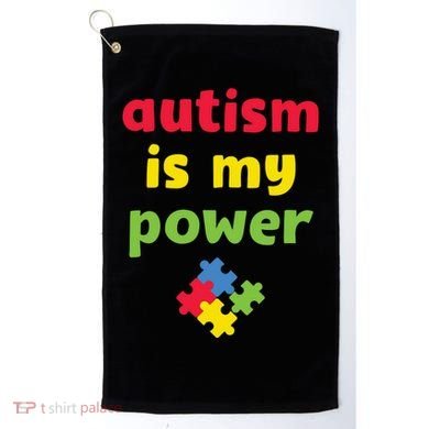 Autism Is My Power Autism Awareness Golf Towel