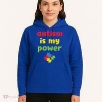 Autism Is My Power Autism Awareness Hoodie thumb 5