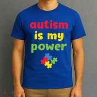 Autism Is My Power Autism Awareness T-Shirt thumb 3