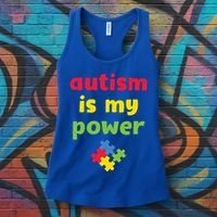 Autism Is My Power Autism Awareness Women's Tank Top thumb 3