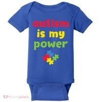Autism Is My Power Autism Awareness Baby Bodysuit thumb 0