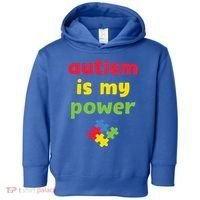 Autism Is My Power Autism Awareness Toddler Hoodie thumb 0