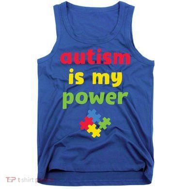 Autism Is My Power Autism Awareness Tank Top
