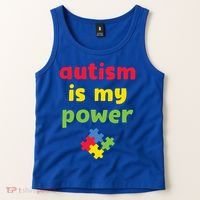 Autism Is My Power Autism Awareness Tank Top thumb 2