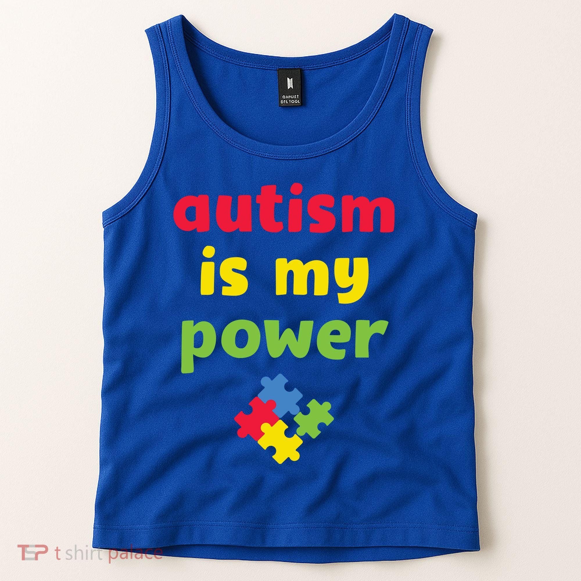 Autism Is My Power Autism Awareness Tank Top