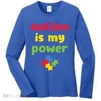 Autism Is My Power Autism Awareness Women's Long Sleeve Shirt thumb 0