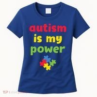 Autism Is My Power Autism Awareness Women's T-Shirt thumb 0