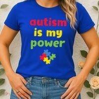 Autism Is My Power Autism Awareness Women's T-Shirt thumb 2