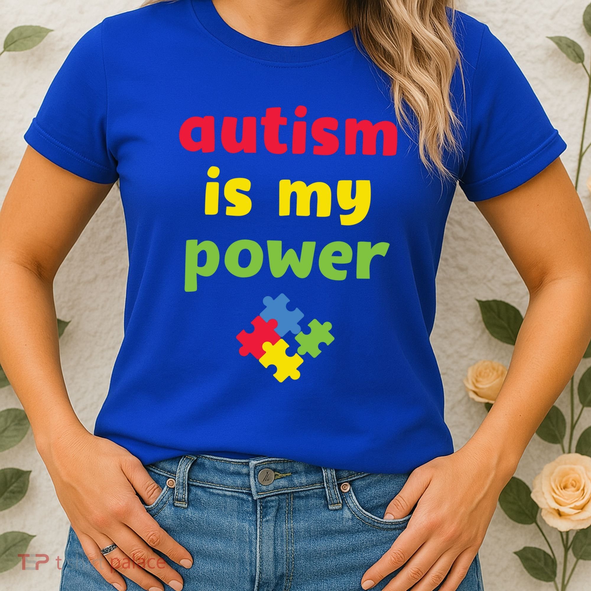 Autism Is My Power Autism Awareness Women's T-Shirt