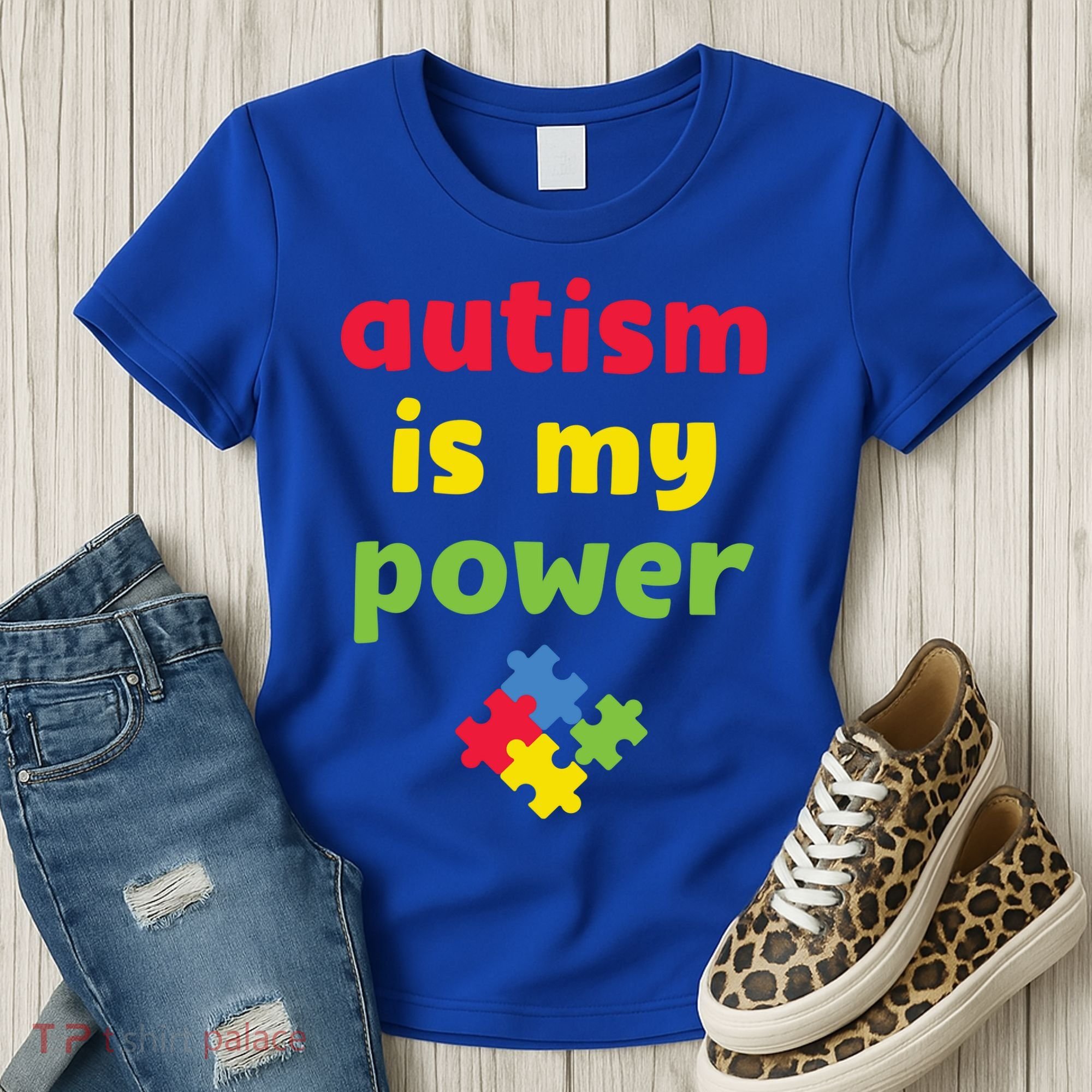 Autism Is My Power Autism Awareness Women's T-Shirt