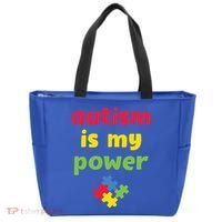 Autism Is My Power Autism Awareness Tote Bag thumb 0