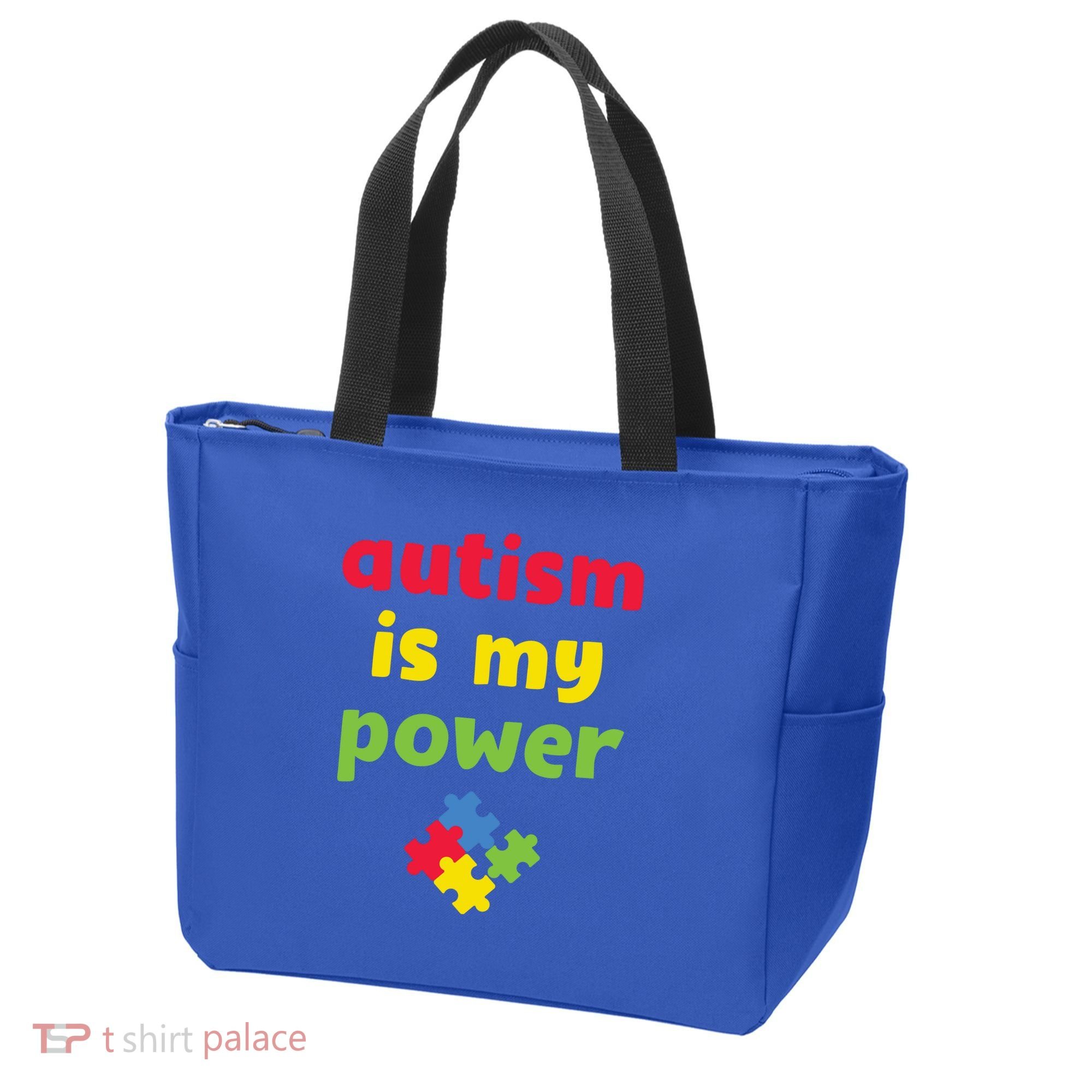 Autism Is My Power Autism Awareness Tote Bag