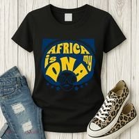 Africa Is My DNA Black History Month Women's T-Shirt thumb 3