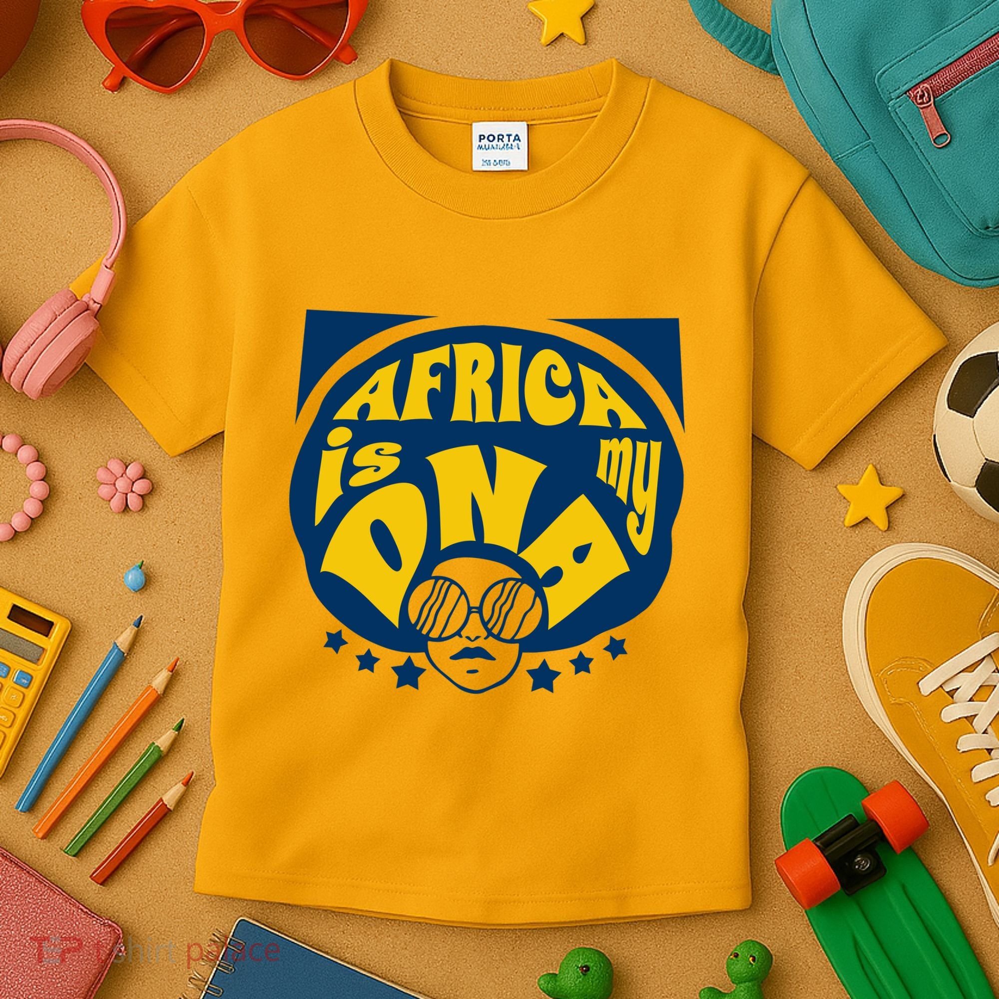 Africa Is My DNA Black History Month Kids T-Shirt