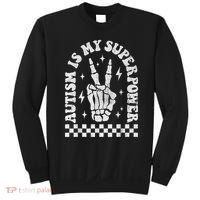 Autism Is My Superpower Groovy Autism Awareness  Sweatshirt thumb 0